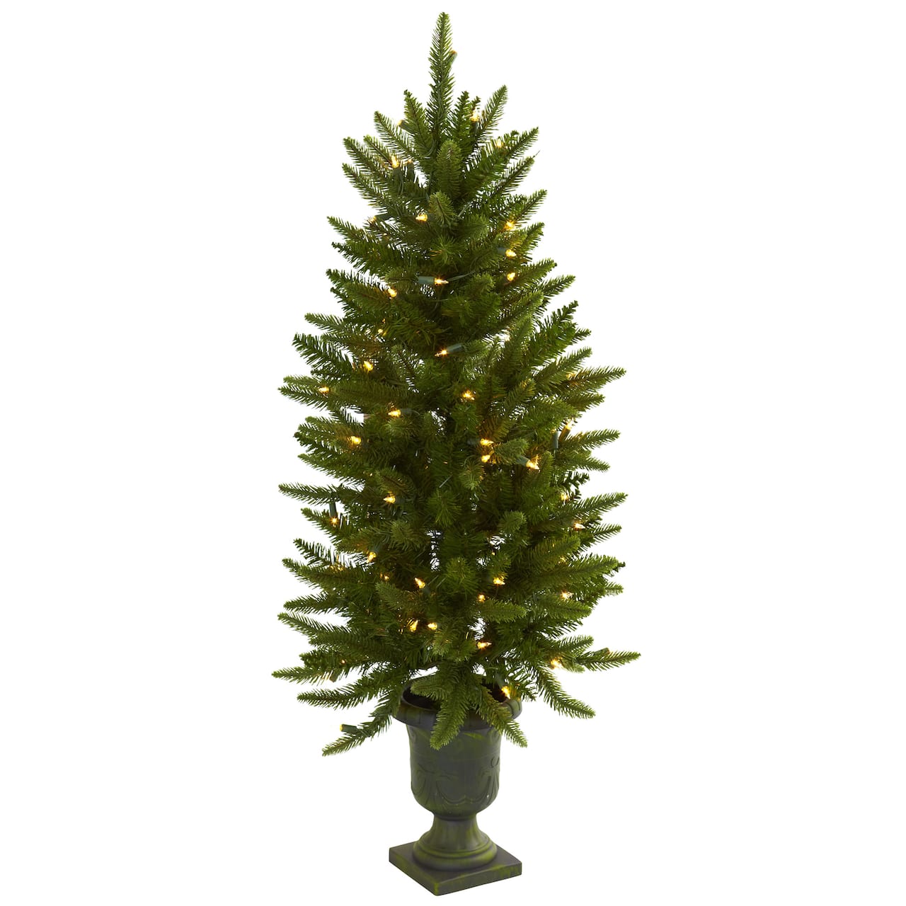 4ft. Pre-Lit Artificial Christmas Tree, Clear LED Lights